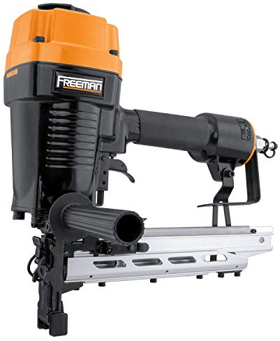 Freeman PFS9 Pneumatic 9-Gauge 2 Fencing Stapler with T-Handle, Adjustable Metal Belt Hook, and Case