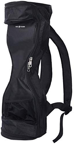Wasserdichter Rucksack zum Tragen/Aufbewahren Ihres Drifting Board (zwei Räder Smart Balance-Board Scooter elektrisch selbstausgleichend Smart-Board) - Netztasche - Verstellbare Schulterriemen - Tragegriff - 2-Wege-Reißverschlüsse (Blau) (Schwarz, Für 7 Räder und max. 23,5 lang) (Schwarz - Für 7 Räder und max. 23,5 lang)