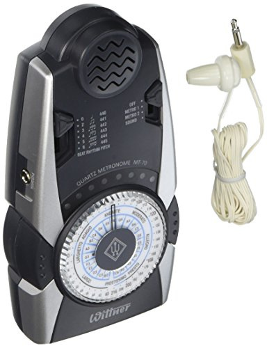 Wittner MT-70 Metronom (A-Ton Basis 440-445Hz, 6 Taktarten) silber/schwarz