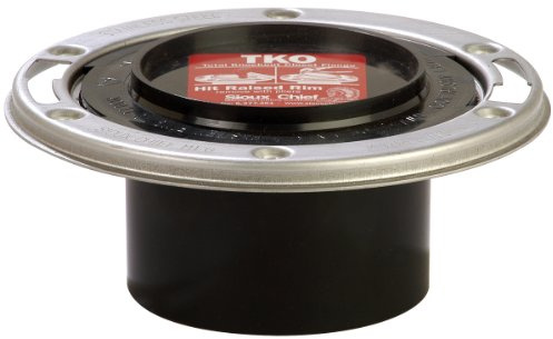 Sioux Chief Mfg Sioux Chief 884-ATMPK Inch Total Knockout Closet Flange, 4 In. x 3 In, Iron