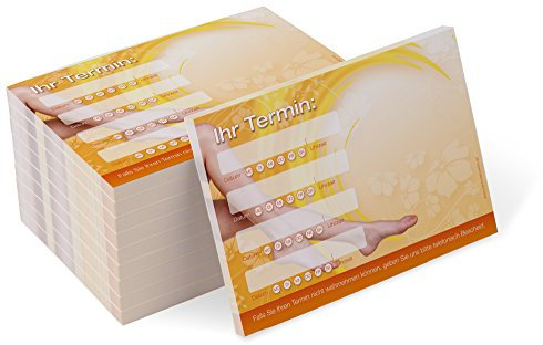 Terminblock Trend (10 Blöcke) je 50 Terminzettel für Fußpflege, Pediküre, Wellness, Kosmetik