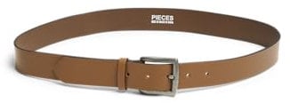 PIECES Damen Pcnady Leather Jeans Belt Noos, Cognac, 95