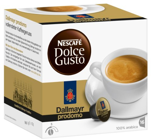 Nescafé Dolce Gusto Kaffeekapseln, Dallmayr Prodomo, 16 Kapseln für 16 Getränke, 340g