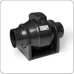 Manrose in-line 2 Speed Mixed Flow Fan + Timer, 100mm Diameter, Model MF 100T, Ventilation, ducting, Extractor Fan for Bathroom Kitchen Toilet Extract