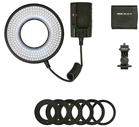 Dörr LED Ringlicht inkl. Anschlussringe und Gelenkarm schwarz, 371025