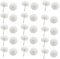 sourcing map Pied Patin de Meuble Table Chaise en métal Pied bombé 14mm Dia Lot de 30