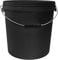 5, 10, 20, 25 or 33 Litre Black Buckets with Lids Hydroponics DIY DWC Carry (Pack of 1) (33 Litre)