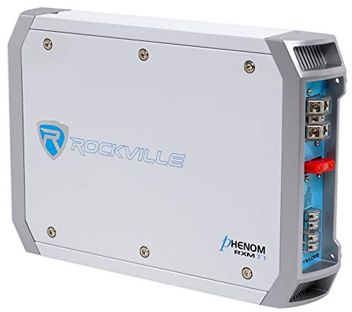 Rockville RXM-T1 1500W Peak Marine 2 Channel Amplifier, 750W RMS, Waterproof Coating, Bluetooth Ready for Boats and Marine Audio