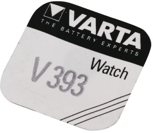 VARTA Piles Bouton V393/SR48 oxyde d'argent, lot de 1, Silver Coin, 1,55V, pour petits appareils électroniques - montres, clés de voiture, télécommandes, balances