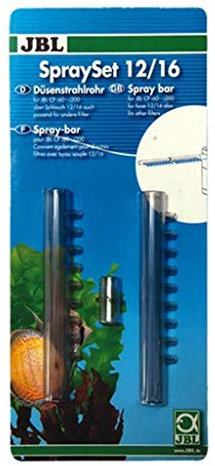 JBL Wasserauslauf-Set mit 2-teiligem Düsenstrahlrohr für Innenfilter von Aquarien, SpraySet 12/16 (CPI)