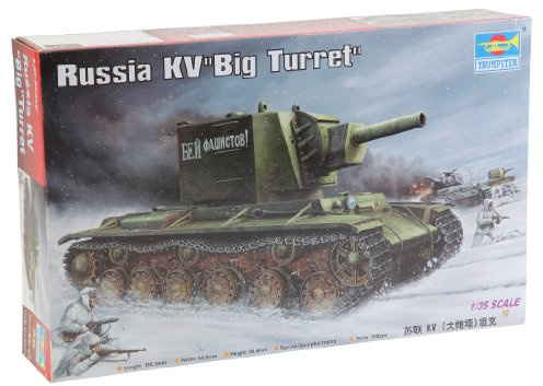 Trumpeter 00311 Modellbausatz Russischer KV ''Big Turret'', Verschieden