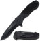 Tac Force Erwachsene TF-800BK Taschenmesser, Schwarze Klingen, L