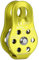 ALPIDEX Seilrolle Umlenkrolle 22 kN - Fix Pulley Flaschenzug - geeignet für Textilseile bis 13 mm Durchmesser - EN12278, Farbe:Lime