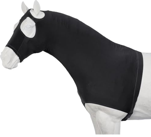 Tough1 Mane Stay Spandex Hood - Black - XLarge