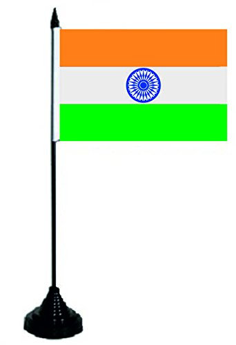 U24 Tischflagge Indien Fahne Flagge Tischfahne 10 x 15 cm