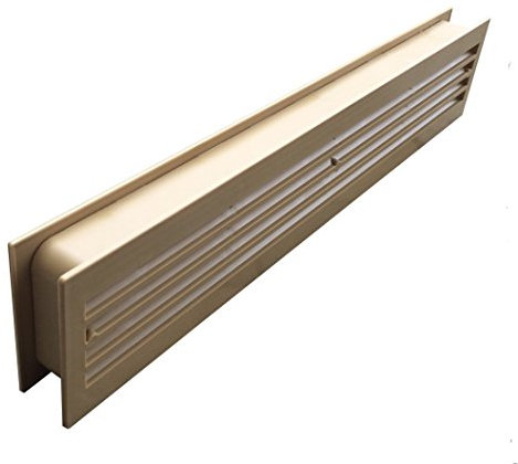 Türlüfter Kunststoff Lüftungsgitter Tür Eichefarbig 434 x 76mm