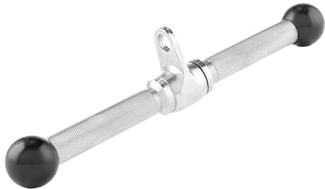 Tunturi Parallelgriff Trizeps-/ Bizepsstange Mit Drehgelenk 35 cm, Silber, One Size, 14TUSCL212