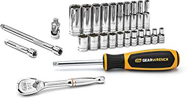 GearWrench 26 Pc. 1/4 Drive 12 Pt. Standard Mechanics Tool Set, SAE - 80313