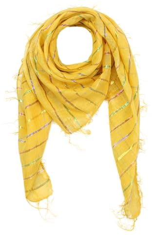 Superfreak® Baumwolltuch mit mehrfarbigem Lurex ° Tuch ° Schal ° 100x100 cm ° 100% Baumwolle ° alle Farben!!!