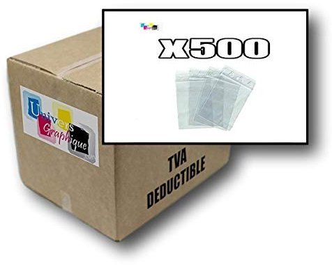 lot de 500 Sachets 230 x 320 mm fermeture zip Transparent. Sachet fermeture zip 23 x 32 cm 50u sac plastique compatible alimentaire et congélation de marque UNIVERS GRAPHIQUE REF UGS21-500. Facture avec T.V.A déductible