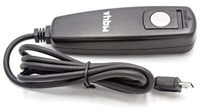 vhbw Fernauslöser Fernbedienung Kabel kompatibel mit Sony Cybershot DSC-HX400V, DSC-HX50, DSC-HX50V Kamera, 1 m, 2-stufige Auslösefunktion