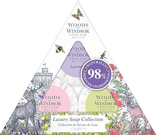 Yardley Woods of Windsor Fine Englisch Soap Collection 4 x 100 g Traditionell, 400 g