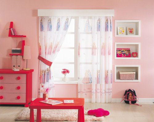 Gardine Prinzessin 1 Teil 242B x 150L Kinderzimmer Vorhang