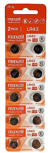 Maxell Lr43 1.5V Micro - Pack de 10 Pilas Alcalinas