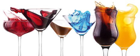 Eurographics Glasbild, DG-DT8073 Deco Glass, Splashing Cocktails, 30 x 80 cm