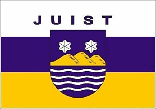 U24 Fahne Flagge Juist Bootsflagge Premiumqualität 30 x 45 cm