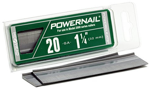 Powernail L12520 20 Gauge 1-1/4 Inch Length HD L-Cleat Nail for Hardwood & Engineered Flooring (Box of 1000)