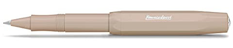 Kaweco Skyline Sport Cappuccino Gel- / Kugelschreiber inklusive 0,7 mm Rollerball Tintenroller Mine für Linkshänder & Rechtshänder im klassischen Design mit Keramikkugel I Gelroller 13,5 cm, beige, 10,5cm