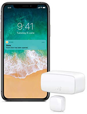 EVE Door & Window - Sensore di contatto wireless, Bluetooth Low Energy, non richiede bridge, bianco (Apple HomeKit)