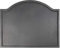 Minuteman International Plain Design Fireback, Large Chimenea de Hierro Fundido, Negro, L