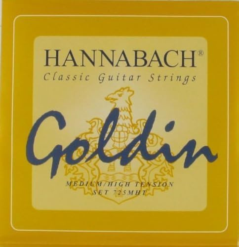 Hannabach Klassik-Gitarre goldin Medium/High Tension, 725