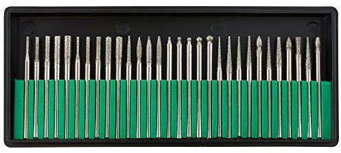 Sina 30 Stück Fräser Set Fräsköpfe Diamantrfräser Diamant Bit Maniküre Nagelfräser