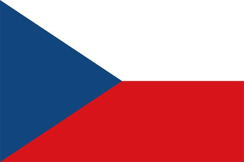 Top Qualität - Flagge Tschechien Fahne, 90 x 150 cm, EXTREM REIßFEST, Keine BILLIG-CHINAWARE, Stoffgewicht ca. 100 g/m², sehr robust, starke Messing-Ösen - umlaufend genäht, ideal als Hissflagge