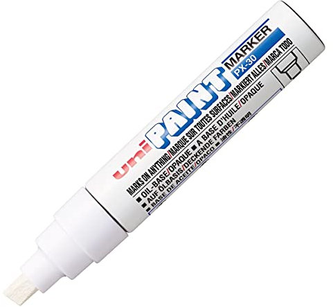 UNI PX - 30 Chisel Tip White, UUPX30W