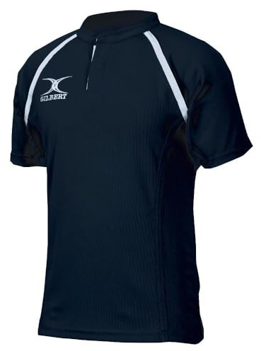 Gilbert Xact II Plain Rugby Shirt - Senior - DARK NAVY (2XL)
