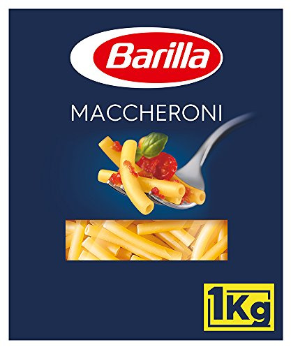 Barilla Hartweizen Pasta Maccheroni n. 44 – 1er Pack (1x1kg) | Pasta aus hochwertigem Hartweizen, immer al dente-Qualität