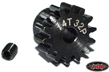 RC4WD 14t 32p Hardened Steel Stock Pinion Gear TF2 R3 Transmission Standard Z-S0430