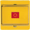 Jung ls990 - Placa Central con Cristal Amarillo