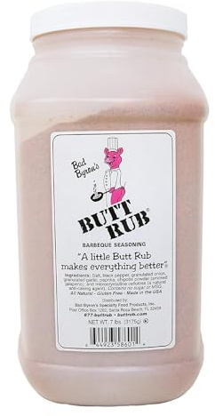 Bad Byron’s Butt Rub Barbeque Seasoning – 7 Lbs, Food Service | Award-Winning All-Purpose Dry Rub for Pork, Chicken, Beef & More