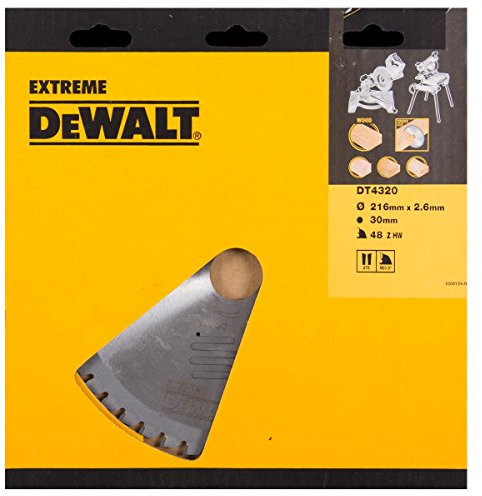 Dewalt DT4320-QZ DT4320-QZ-Hoja para Sierra Circular estacionaria 216x30mm 48D