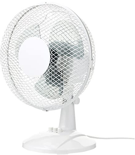 Q-Connect 9 Inch/229mm Desk Fan 2 Speed White KF00402