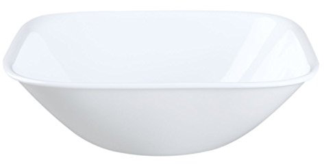 CORELLE Müslischale Pure White | Premium Essgeschirr aus einzigartigem dreifach gepresstem Vitrelle™ Glas | Backofenfest bis 175°C | Mikrowellengeeignet | Gefrier- & spülmaschinenfest