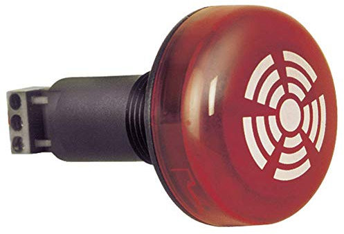 WERMA Signaltechnik Kombi-Signalgeber LED 150.100.55 Rot Dauerlicht 24 V/DC 80 dB