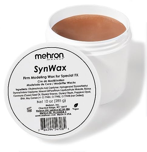 Mehron Make-up SynWax | Festes Modellierwachs für Special FX | Narbenwachs SFX-Make-up für falsche Narben, Wunden und Halloween-Effekte (285 g)