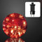hellum 568950 LED Deko-Glaskugel in Rissoptik rot Ø 30 cm 32 LEDs rot Outdoor Zuleitung 5 m transparent Außen-Transformator