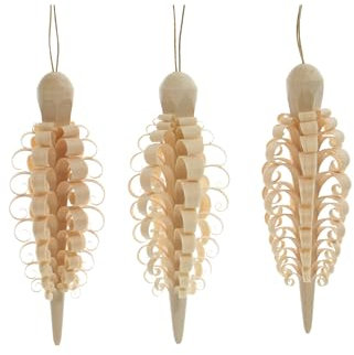 Rudolphs Schatzkiste Baumbehang Zapfen 3er Set BxHxT=8x3x3cm NEU Weihnachten Baumschmuck Holzschmuck Holz Seiffen Erzgebirge Strauchbehang Dekoration